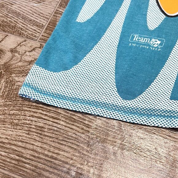 Vintage 90s 1994 Miami Dolphins AOP Banned Logo Large USA  Magic Johnson - Picture 8 of 16